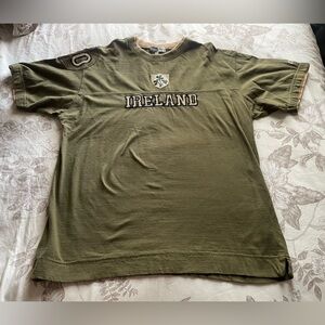 Retro Classics Vintage Ireland Green 3D Print Ringer Tee Shirt XL Rugby Preppy